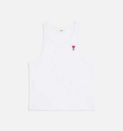 Ami Paris Ami de Coeur Tanks White | SG_ami616