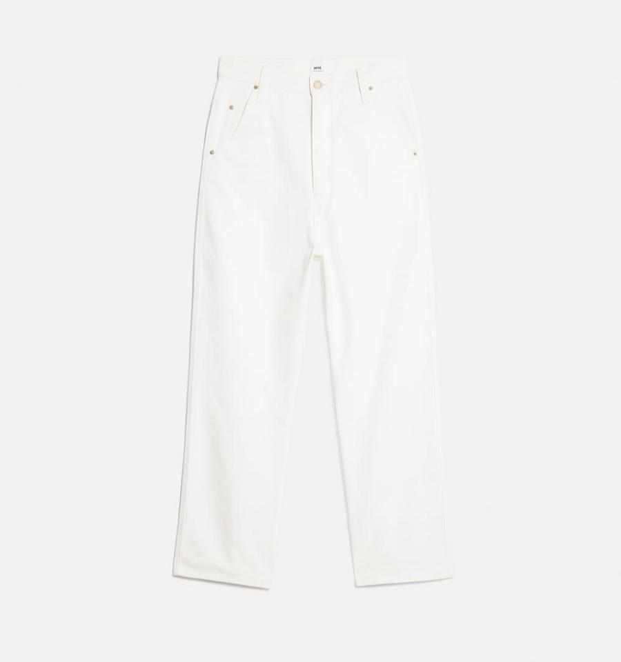 Ami Paris Alex Fit Denim White | SG_ami316