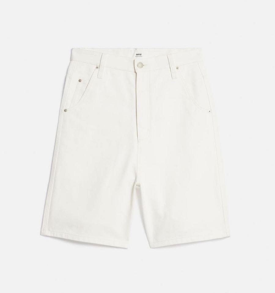 Ami Paris Alex Fit Denim White | SG_ami327