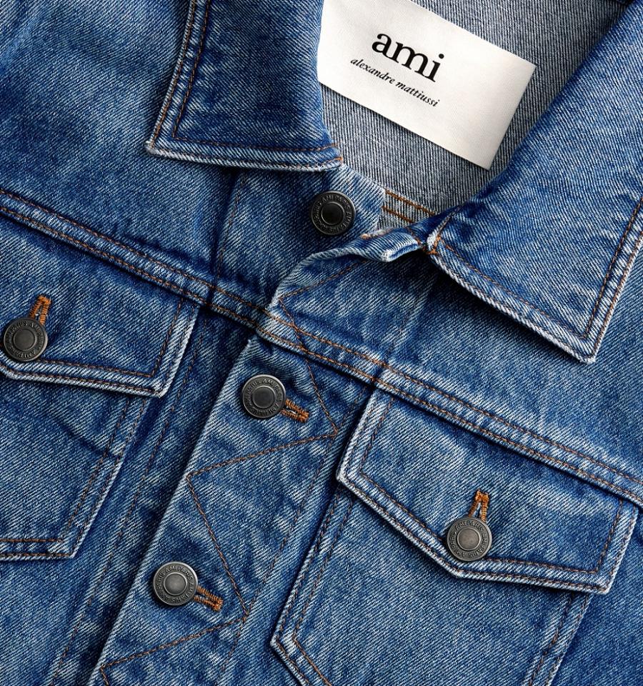 Ami Paris Trucker Denim Blue | SG_ami553